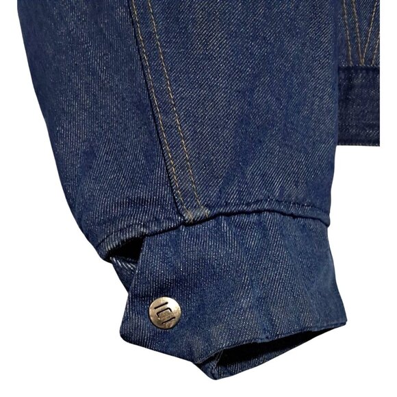 Vintage 1970s Montgomery Ward 101 Blanket Lined Denim Trucker Jacket Men's Size - Picture 11 of 11